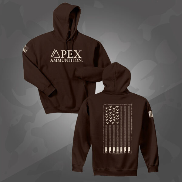 American Flag Duck Shotshell Hoodie 1